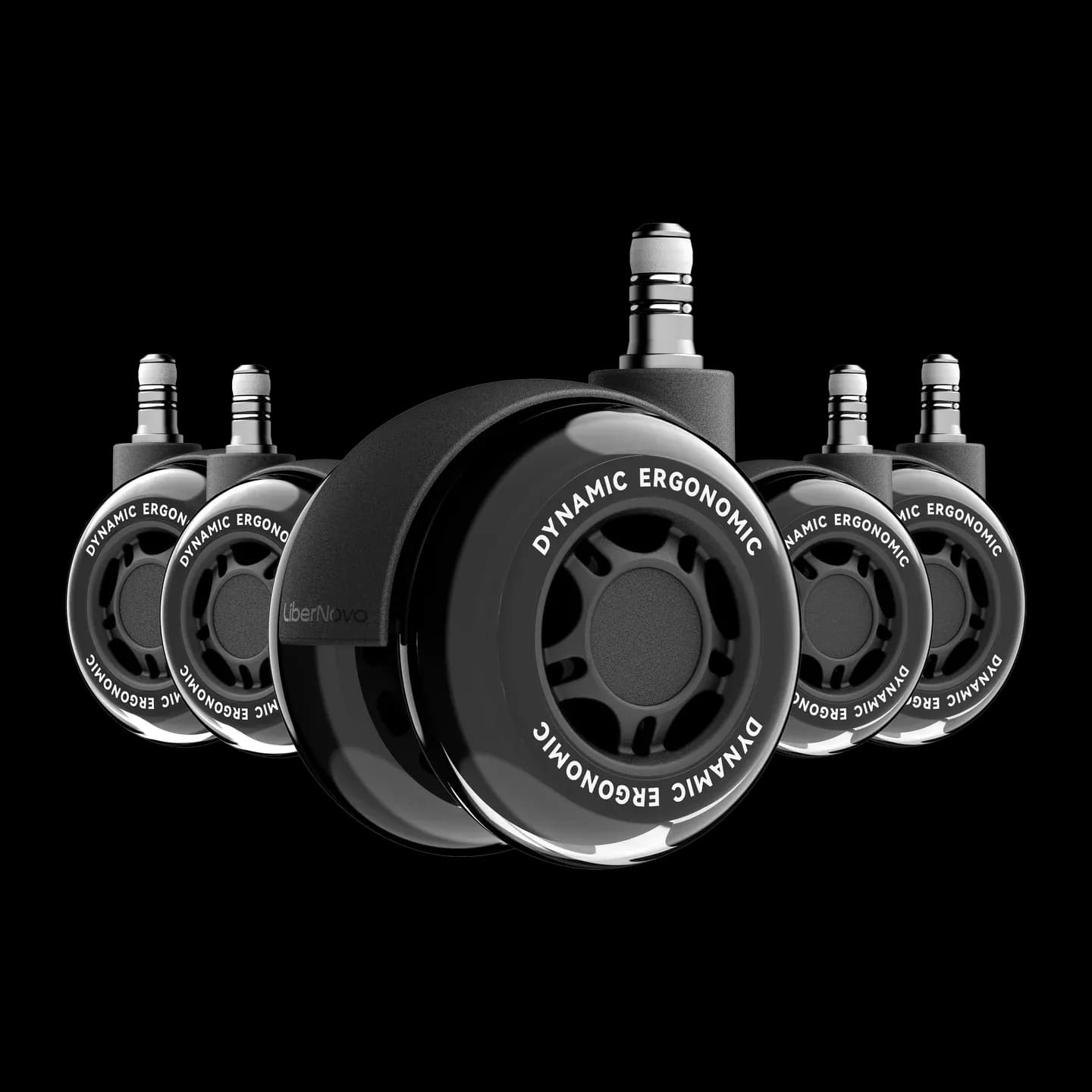 Двойные резиновые колёса LiberNovo Dual Rubber Chair Wheels